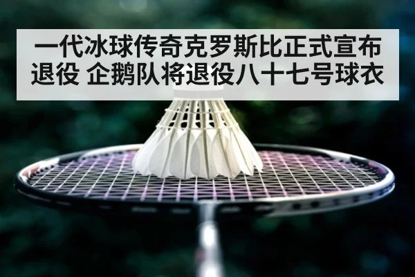 一代冰球传奇克罗斯比正式宣布退役 企鹅队将退役八十七号球衣